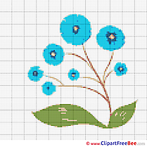 Cross Stitch Flower Download free