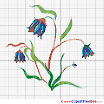 Drawing Flower Patterns printable Cross Stitch