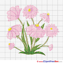 Embroidery Flowers Design free Cross Stitches