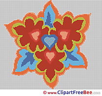 Image Flower Cross Stitches download for free
