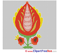 Picture Flower Design download  Cross Stitch