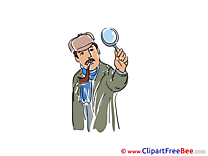 Pipe Loupe Detective Clipart free Image download
