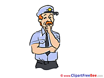 Police Officer download printable Illustrations