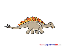 Stegosaurus Dinosaur Clipart free Illustrations