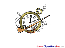 Clock Pipe Cliparts printable for free