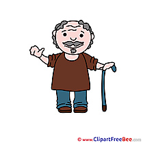 Old Man free printable Cliparts and Images