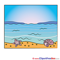 Sea Beach Clipart free Illustrations