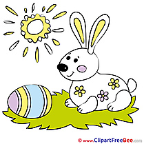 Sun Rabbit Easter download Illustration