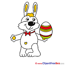 White Rabbit Egg printable Easter Images