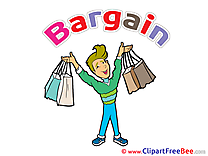 Purchases Bargain download Business Illustrations