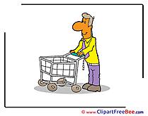 Pushcart Man download Clipart Business Cliparts