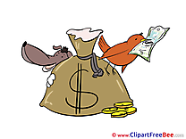 Animals Bag Money free Cliparts Money