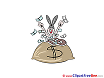 Hare Banknotes Cliparts Money for free