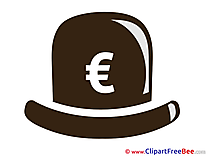 Hat Euro download Money Illustrations