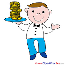 Waiter Coins Money free Images download