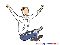 Businessman Laptop Clipart free Illustrations