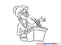Conference Woman free Cliparts for download