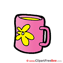 Cup Flower Coffee Clipart free Image download