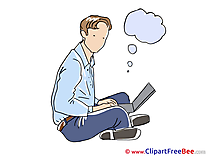 Difficulties Job Office Laptop free printable Cliparts and Images