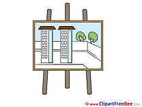Layout Buildings Clipart free Illustrations