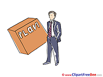 Plan Man Office download printable Illustrations