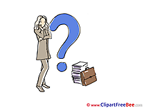 Question Woman Secretary Office free Illustration download