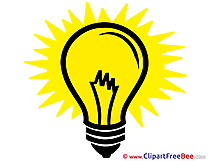 Idea Bulb Light printable Illustrations Presentation