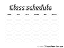Class Schedule School free Illustration download