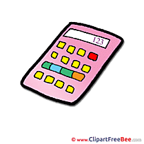 Calculator Cliparts School for free