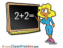 Math Lesson School Clip Art for free