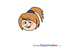 Happy Girl Clipart Emotions Illustrations
