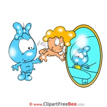 Mirror Angel Clipart Fairy Tale free Images