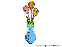 Vase Tulips download Clipart Flowers Cliparts