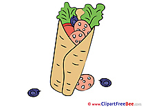 Gyros Clipart free Illustrations