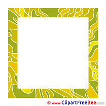 Free Yellow Illustration Frames