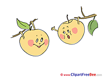 Falling Apples printable Images for download