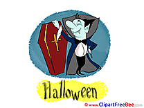 Coffin Drakula Pics Halloween Illustration