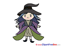 Costume Witch Girl ownload Clipart Halloween Cliparts