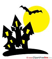 Halloween Castle Night Clip Art download