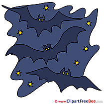 Stars Bats Night download Halloween Illustrations