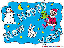 Bunny Snowman New Year free Images download