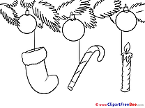 Candle Sock download Clipart New Year Cliparts