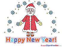 Holiday Santa Claus Clipart New Year Illustrations