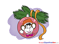 Monkey Ball printable Illustrations New Year