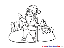 Staff Santa Claus Cliparts New Year for free