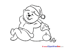 Teddy Bear download New Year Illustrations