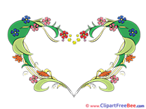 Spring Flowers free Cliparts Hearts