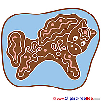 Gingerbread Clip Art download Horse