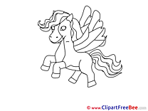 Pegasus free Illustration Horse