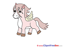 Pink Pony free Cliparts Horse